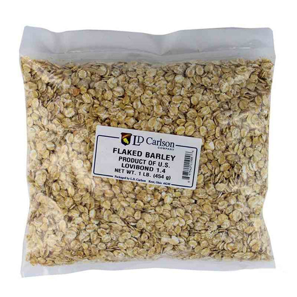 FLAKED BARLEY 1 LB BAG OF GRAIN