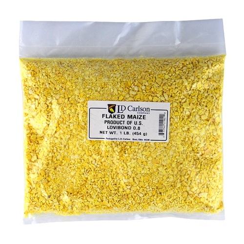 FLAKED MAIZE 1 LB BAG OF GRAIN