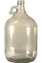 CLEAR ONE GALLON GLASS JUG