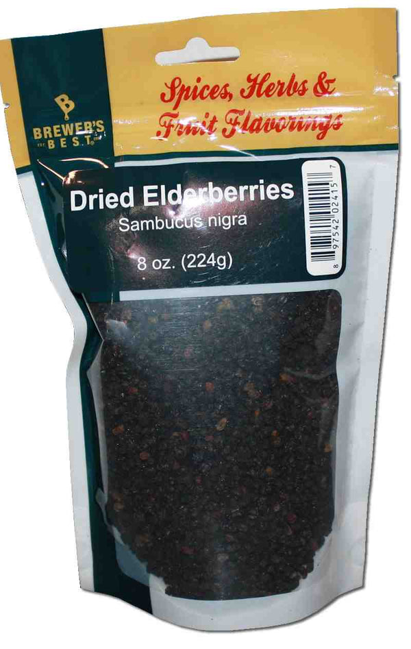 BREWER'S BEST DRIED ELDER- BERRIES 8 OZ