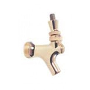 POLISHED BRASS FAUCET WTIH STAINLESS STEEL LEVER
